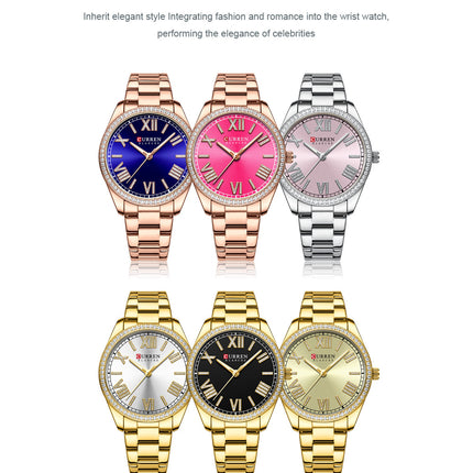Women's Watches Fashion Women Watches Stainless Steel Band Waterproof Quartz Watch for Women