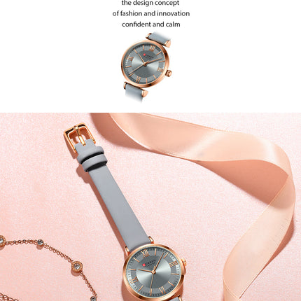 Women's Fashion Watches Leather Strap Quartz Waterproof  Watch for Women-M3