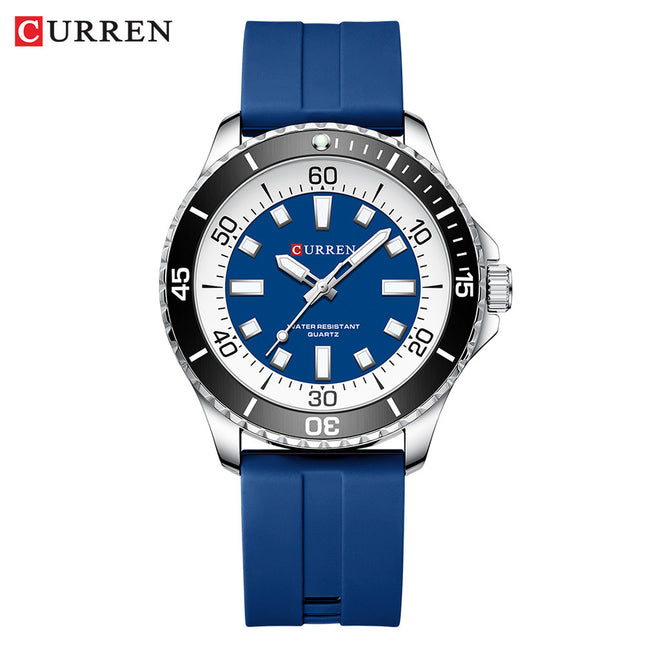 Men Watches Quartz Watch Waterproof Calendar Casual Business Wrist Watch Silica Gel Band Classic Men's Watches