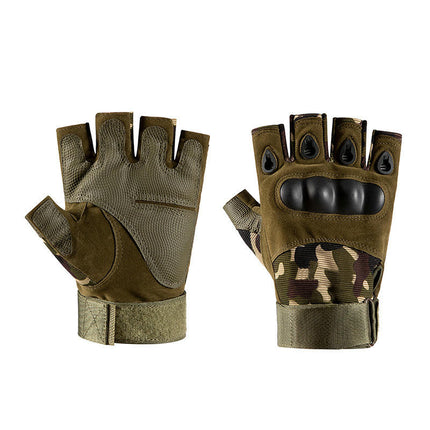 Men's Rubber Guard Protective Touch Screen Tactical Gloves for Airsoft Hunting Cycling Motorbike