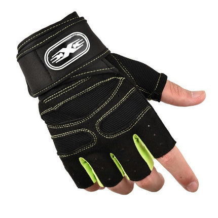 Half Finger Mountain Road Bicycle Riding Gloves Anti-slip Shock Absorbing Padded Breathable Gloves Mens Womens