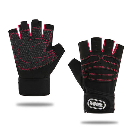 Half Finger Mountain Road Bicycle Riding Gloves Anti-slip Shock Absorbing Padded Breathable Gloves Mens Womens