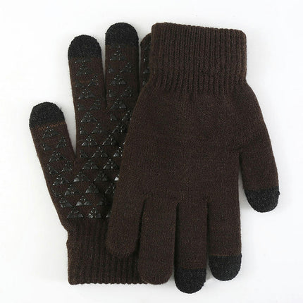 Winter Warm Gloves, Anti Slip Touch Screen Gloves Windproof Thermal Gloves Cold Weather Cycling Gloves for Men Women