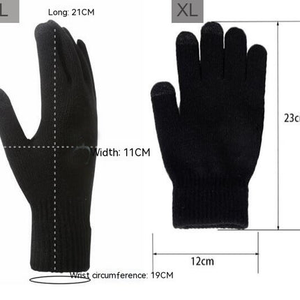 Winter Warm Gloves, Anti Slip Touch Screen Gloves Windproof Thermal Gloves Cold Weather Cycling Gloves for Men Women