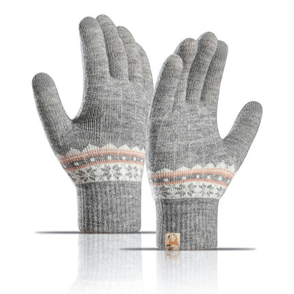 Winter Touchscreen Gloves Warm Thermal Soft Lining Elastic Cuff for Women