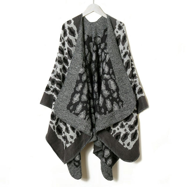 Women's Shawl Wraps Open Front Poncho Cape Oversized Sweaters Casual Cardigan Shawls for Fall Winter