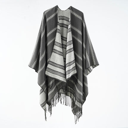 Women's Poncho Shawl Fashion Tassel Large Long Scarf Cardigan