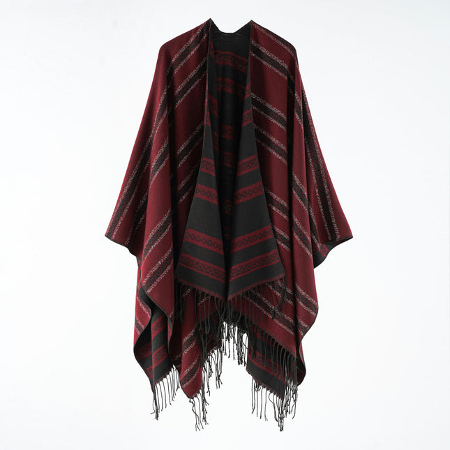 Women's Poncho Shawl Fashion Tassel Large Long Scarf Cardigan