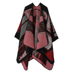 Tie dye patchwork black and red