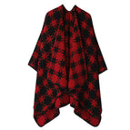 Snowflake black and red