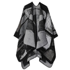 Tie dye patchwork black gray