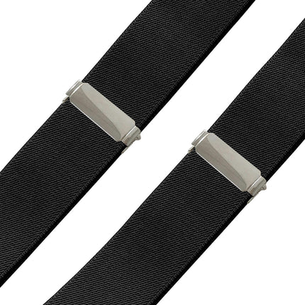 Mens 6 Clip Suspenders Y-back Leather Heavy Duty Suspenders suspenders for Women and Men