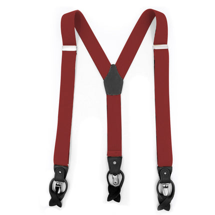 Y-back Leather Elastic Mens suspenders, Heavy Duty Suspenders for Men, Work Suspenders for Men