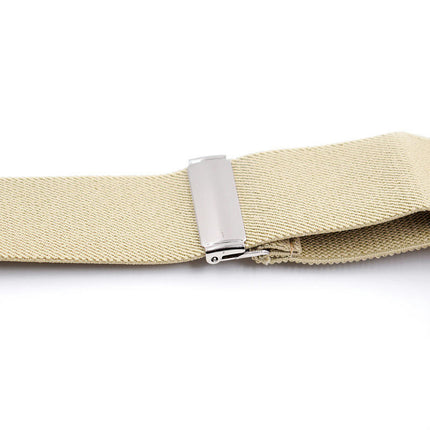Y-back Leather Elastic Mens suspenders, Heavy Duty Suspenders for Men, Work Suspenders for Men