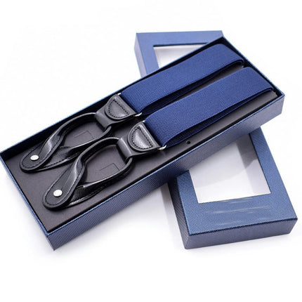 Leather Clip Suspenders For Men, Y-Back Heavy Duty suspenders Suspender for Men And Women