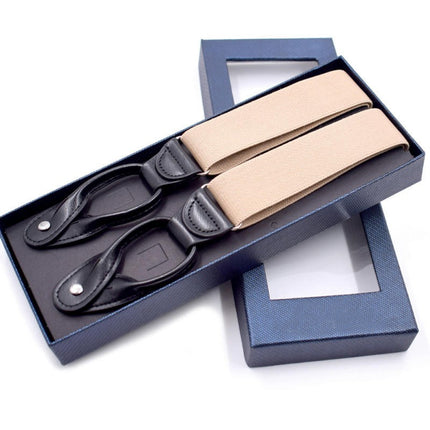 Leather Clip Suspenders For Men, Y-Back Heavy Duty suspenders Suspender for Men And Women