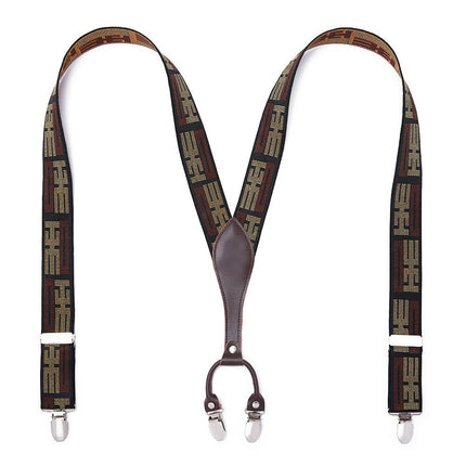 Suspenders for Men Heavy Duty Strong Clips Adjustable Elastic Braces Mens Suspenders for Jeans