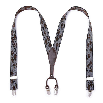 Suspenders for Men Heavy Duty Strong Clips Adjustable Elastic Braces Mens Suspenders for Jeans