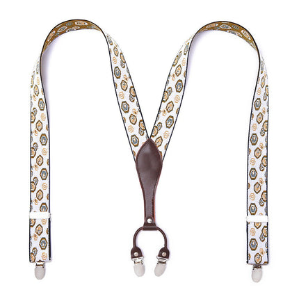 Suspenders for Men Heavy Duty Strong Clips Adjustable Elastic Braces Mens Suspenders for Jeans