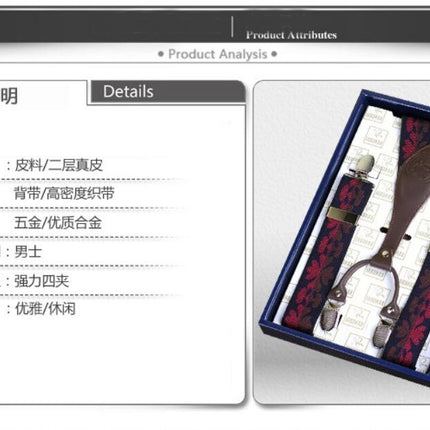 Suspenders for Men Heavy Duty Strong Clips Adjustable Elastic Braces Mens Suspenders for Jeans