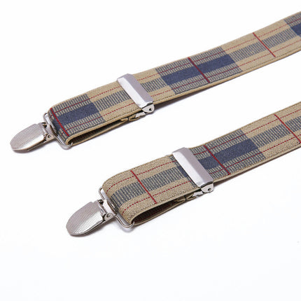 Suspenders for Men 3 Clips Adjustable Suspenders Heavy Duty Unisex Suspenders Y-Back