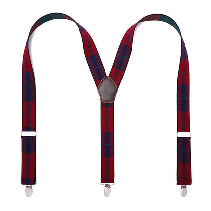 Suspenders for Men 3 Clips Adjustable Suspenders Heavy Duty Unisex Suspenders Y-Back