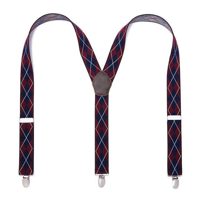 Suspenders for Men 3 Clips Adjustable Suspenders Heavy Duty Unisex Suspenders Y-Back