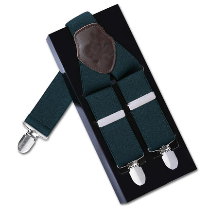 Adjustable and Elastic Braces Suspenders Y Shape with Strong Clips Suspenders for Men