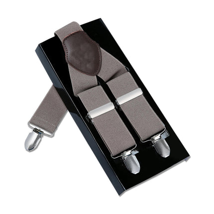 Adjustable and Elastic Braces Suspenders Y Shape with Strong Clips Suspenders for Men