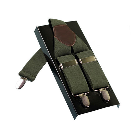 Adjustable and Elastic Braces Suspenders Y Shape with Strong Clips Suspenders for Men