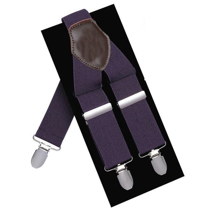 Adjustable and Elastic Braces Suspenders Y Shape with Strong Clips Suspenders for Men