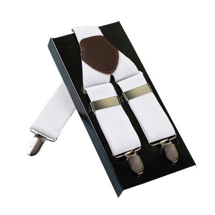Adjustable and Elastic Braces Suspenders Y Shape with Strong Clips Suspenders for Men