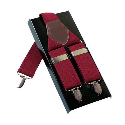 Adjustable and Elastic Braces Suspenders Y Shape with Strong Clips Suspenders for Men
