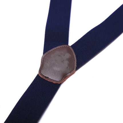 Suspenders for Men- Adjustable Elastic Y Shape mens Suspenders and Strong Clips Elastic Suspenders