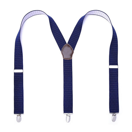 Suspenders for Men- Adjustable Elastic Y Shape mens Suspenders and Strong Clips Elastic Suspenders