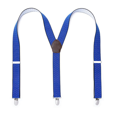 Suspenders for Men- Adjustable Elastic Y Shape mens Suspenders and Strong Clips Elastic Suspenders
