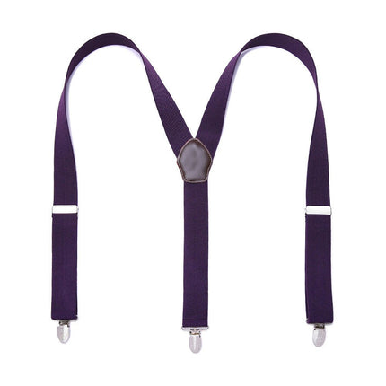 Suspenders for Men- Adjustable Elastic Y Shape mens Suspenders and Strong Clips Elastic Suspenders