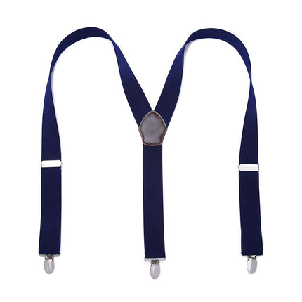 Suspenders for Men- Adjustable Elastic Y Shape mens Suspenders and Strong Clips Elastic Suspenders