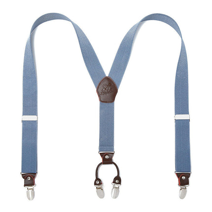 Suspenders for Men Adjustable Elastic Y Shape Suspenders with Strong Clips Suspender