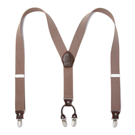Suspenders for Men Adjustable Elastic Y Shape Suspenders with Strong Clips Suspender