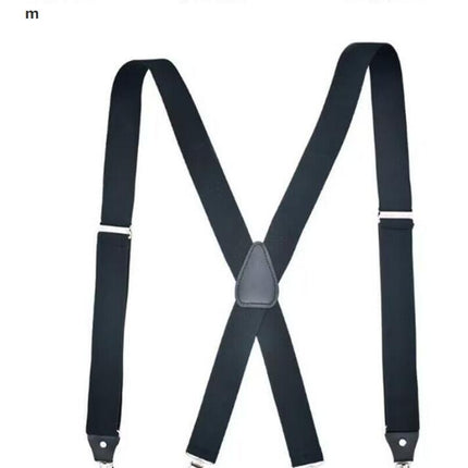 Adult Men's Elastic Suspenders X-Shape Men's Suspenders Adjustable Strong Clip Suspender