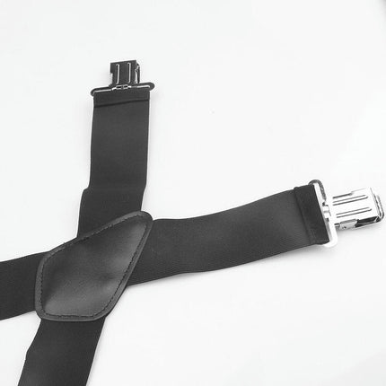 Black Suspenders for Men Heavy Duty Work Suspender Adjustable X Back Braces Men Suspenders