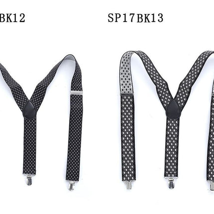 Suspenders for Men - Adjustable Unisex Y Back Men's Women's Suspenders - Heavy Duty Strong Clips