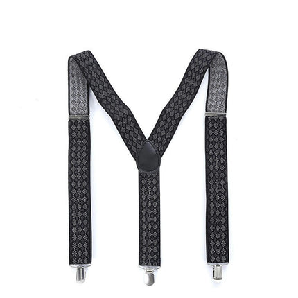 Suspenders for Men - Adjustable Unisex Y Back Men's Women's Suspenders - Heavy Duty Strong Clips