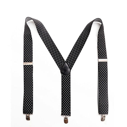 Suspenders for Men - Adjustable Unisex Y Back Men's Women's Suspenders - Heavy Duty Strong Clips