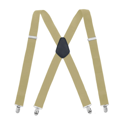Suspenders for Men Heavy Duty Strong Clips Adjustable Elastic X Back Braces Men's Suspenders