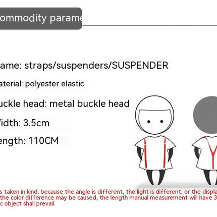 Suspenders for Men Heavy Duty Strong Clips Adjustable Elastic X Back Braces Men's Suspenders