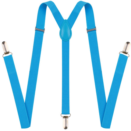 Suspenders for Men - Adjustable Unisex Y Back Men's Women's Suspenders With Strong Clips