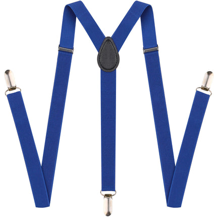 Suspenders for Men - Adjustable Unisex Y Back Men's Women's Suspenders With Strong Clips