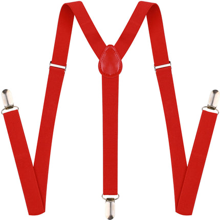 Suspenders for Men - Adjustable Unisex Y Back Men's Women's Suspenders With Strong Clips